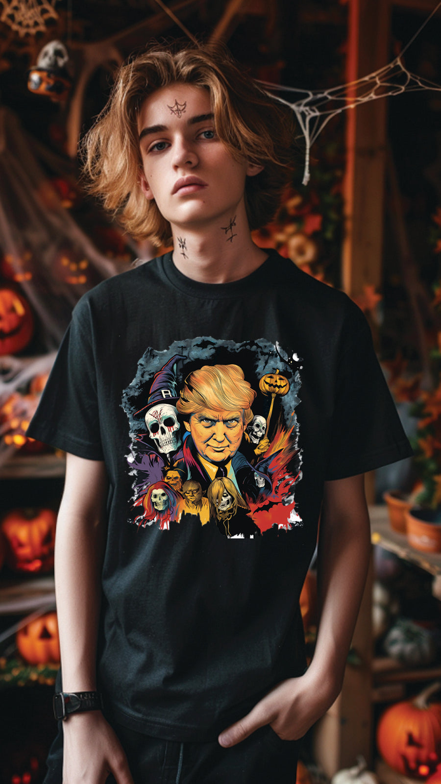 Halloween Style T-Shirt, Unisex, Short Sleeve, Funny, Men, Women, Unique, HLW006