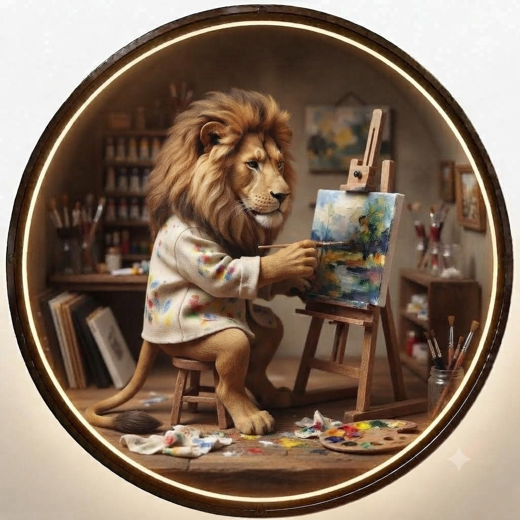 Masterpiece Painter Lion led 243