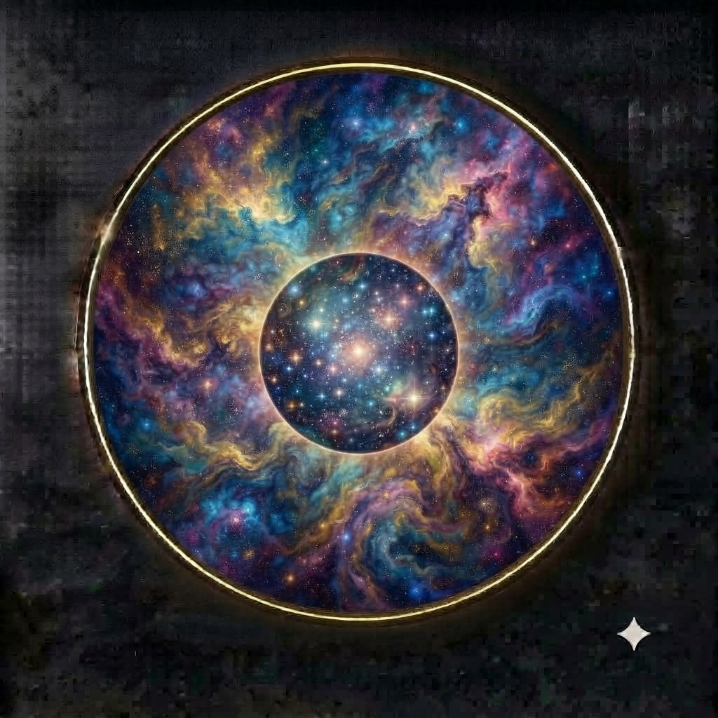 Luxury Three-Size Cosmic Nebula Art Set with 12V LED Halo Wall Display led 220