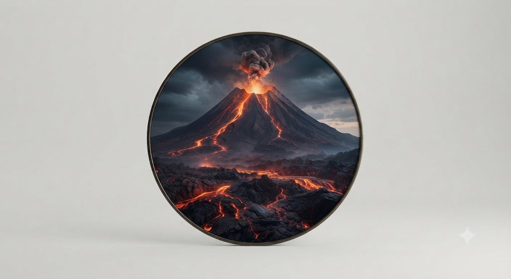 Premium Volcano LED Wall Decor with Safe 12V Driver Power System led 258