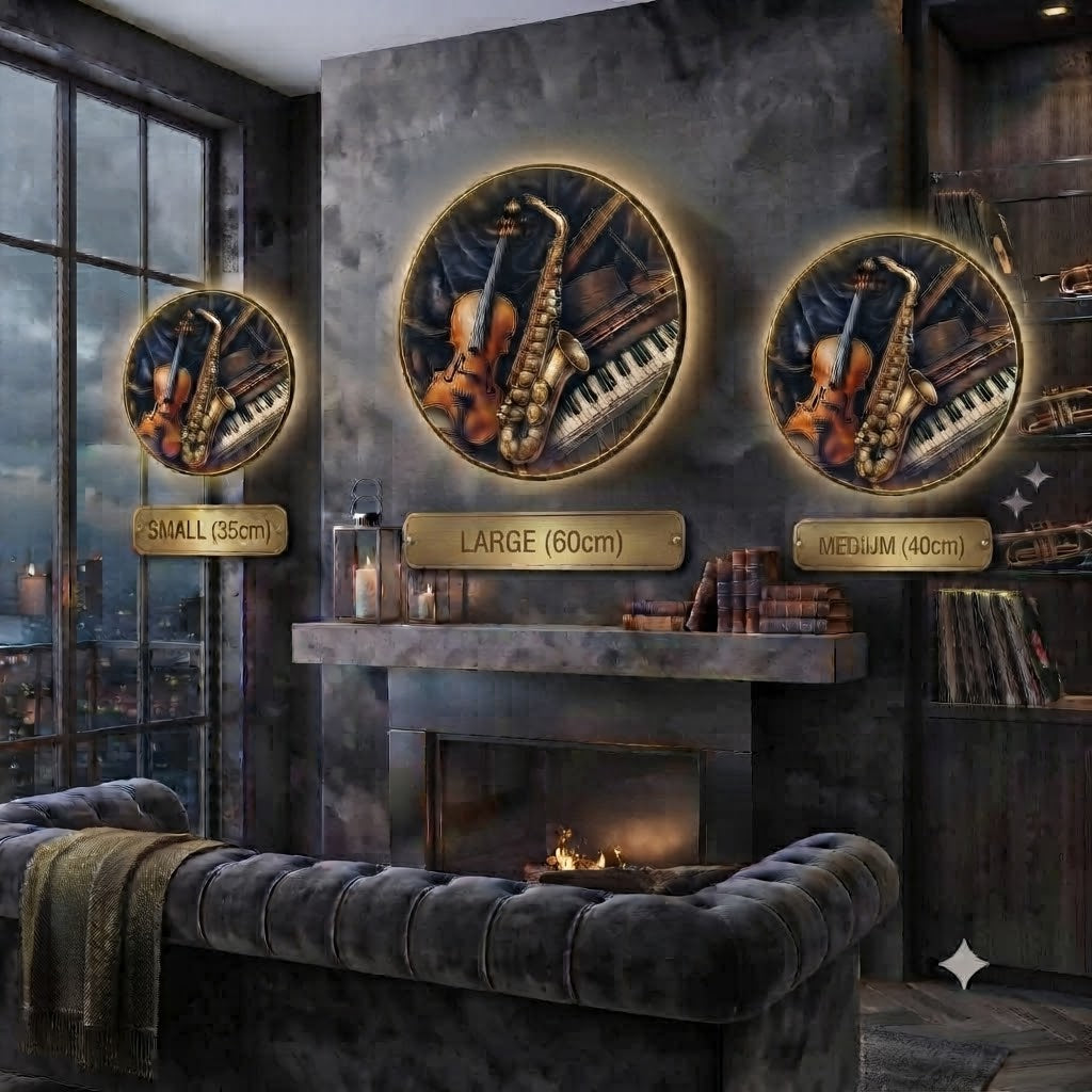 Classic Music Instruments LED Lighting Display Collection led 206