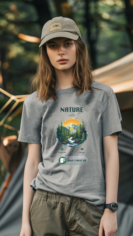 Unisex Camping Graphic Tee, Nature-Inspired T-Shirt for Men and Women, CAM005