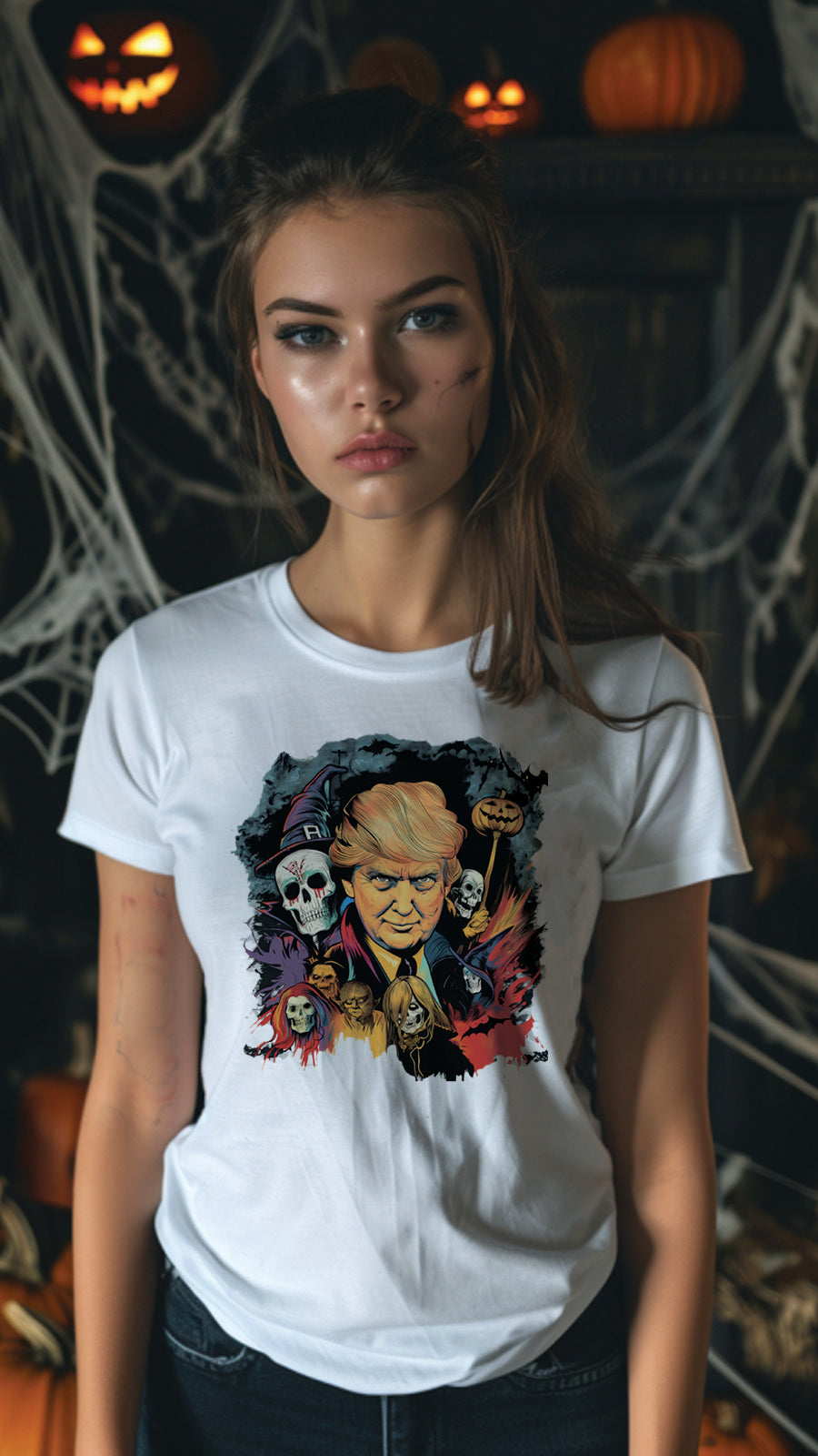 Halloween Style T-Shirt, Unisex, Short Sleeve, Funny, Men, Women, Unique, HLW001