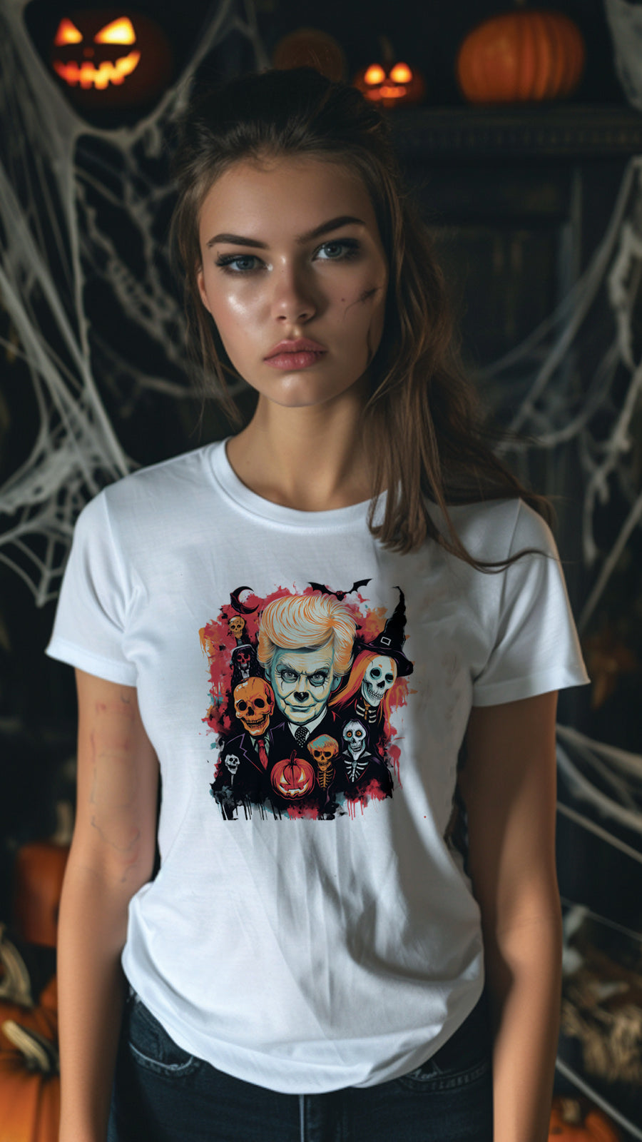 Halloween Style T-Shirt, Unisex, Short Sleeve, Funny, Men, Women, Unique, HLW004