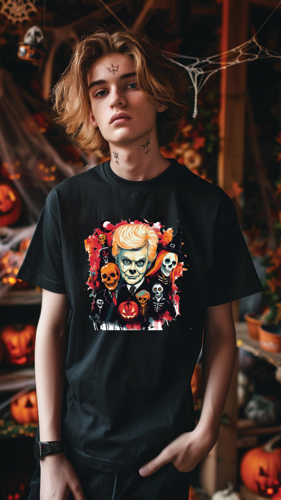 Halloween Style T-Shirt, Unisex, Short Sleeve, Funny, Men, Women, Unique, HLW004