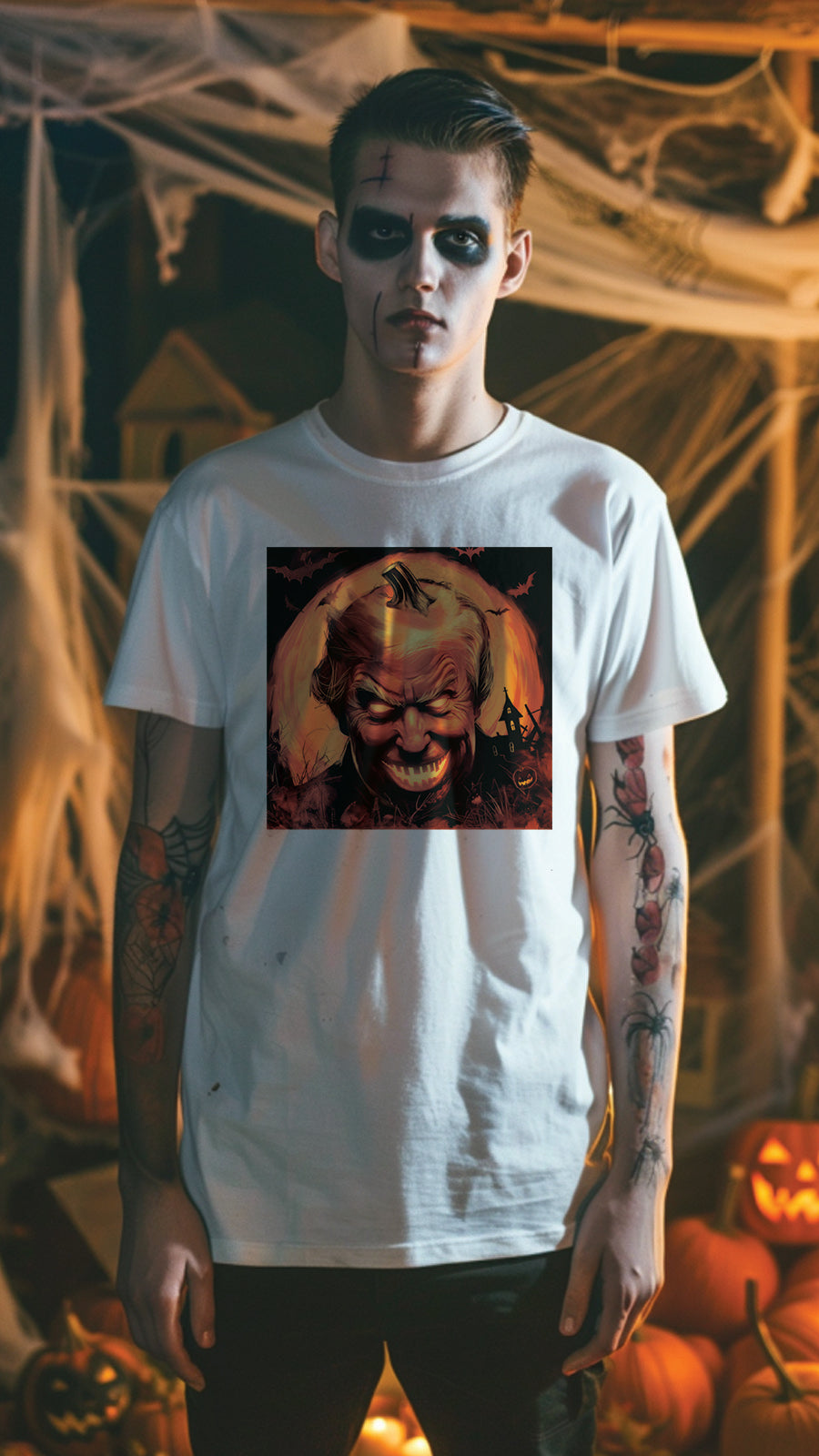 Halloween Style T-Shirt, Unisex, Short Sleeve, Funny, Men, Women, Unique, HLW005