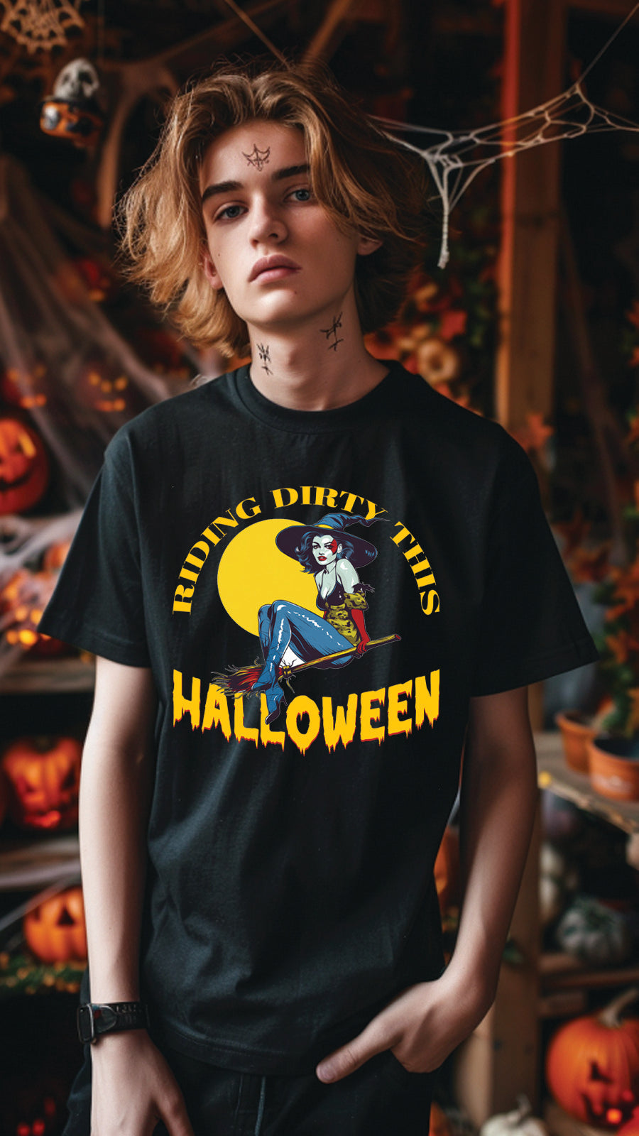 Halloween Style T-Shirt, Unisex, Short Sleeve, Funny, Men, Women, Unique, HLW006