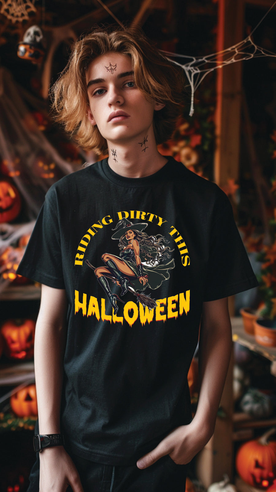 Halloween Style T-Shirt, Unisex, Short Sleeve, Funny, Men, Women, Unique, HLW007